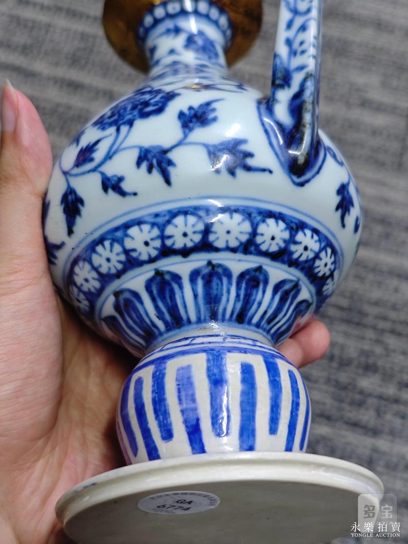 明永乐 青花缠枝牡丹纹净水瓶 - 图17